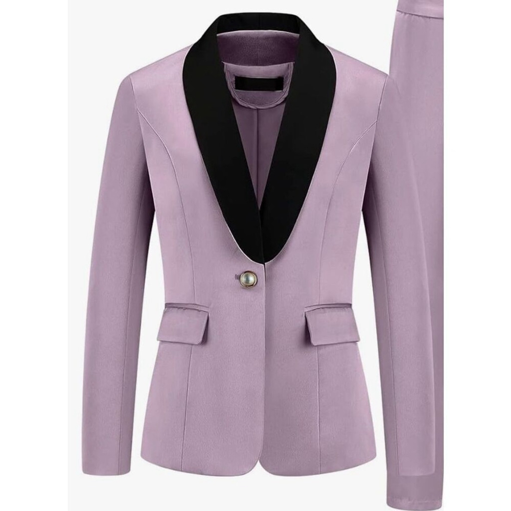 New Purple MODFUL Career One Button Blazer Suit jacket XL